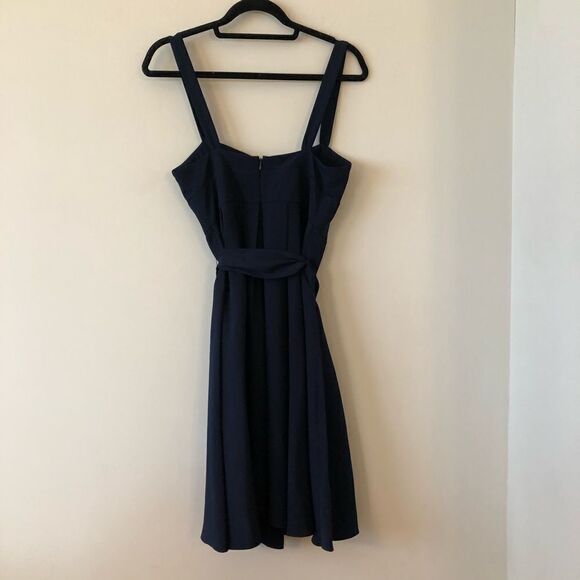 J.CREW Silk Tricotine Rebecca Short Navy Dress - Picture 5 of 7